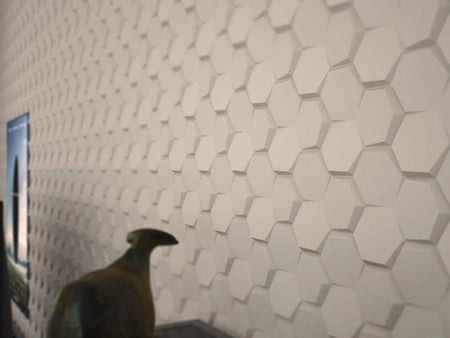 HEXA 3D Wall Panel EPS - 3D Polystyrene Wall Panels | DecorMania