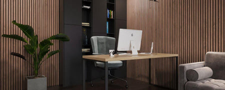 Sapelli Acoustic Slats wall panel 240 x 60 - DecorMania.eu